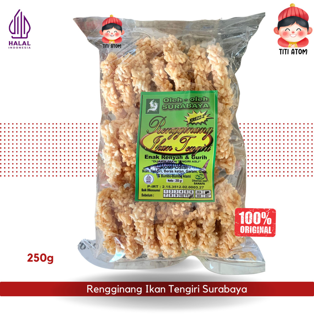 

Rengginang Kerupuk Ikan Tenggiri Surabaya 250g | Oleh-oleh Khas Renyah Gurih Halal