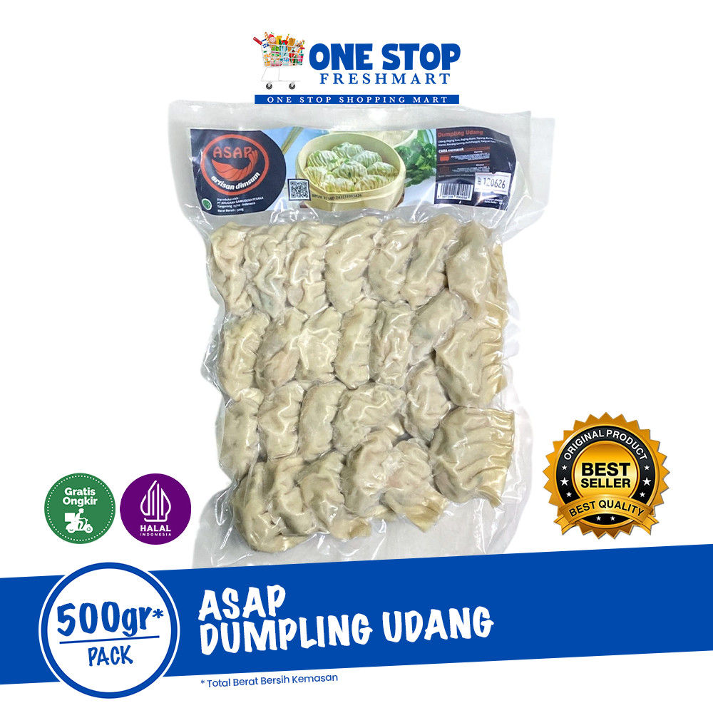 

ASAP DUMPLING UDANG 500 GR / ASAP SWIKIAW UDANG 500GR