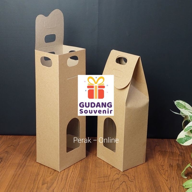 

25 Pcs, Box Coklat Rustic Kraft Polos, Box 10 x 8 x 28 Cm Harga Murah