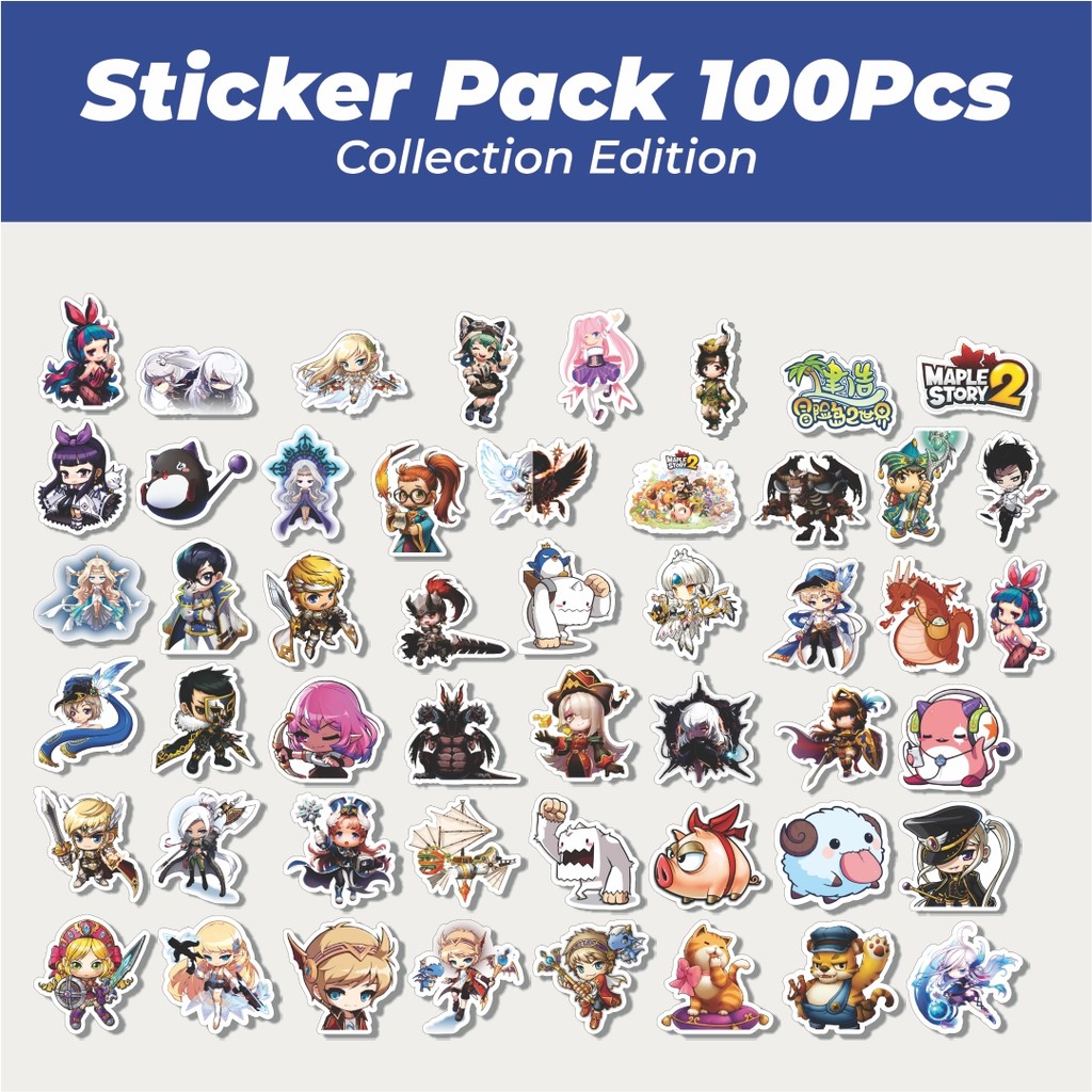 

Hot Stiker Game Series Maple Story Mix 3 Lucu Anti Air Stikers Berperekat Waterproof Sticker Decal Buat Motor Helm Buku Journal Koper Casing HP Laptop Botol Minum