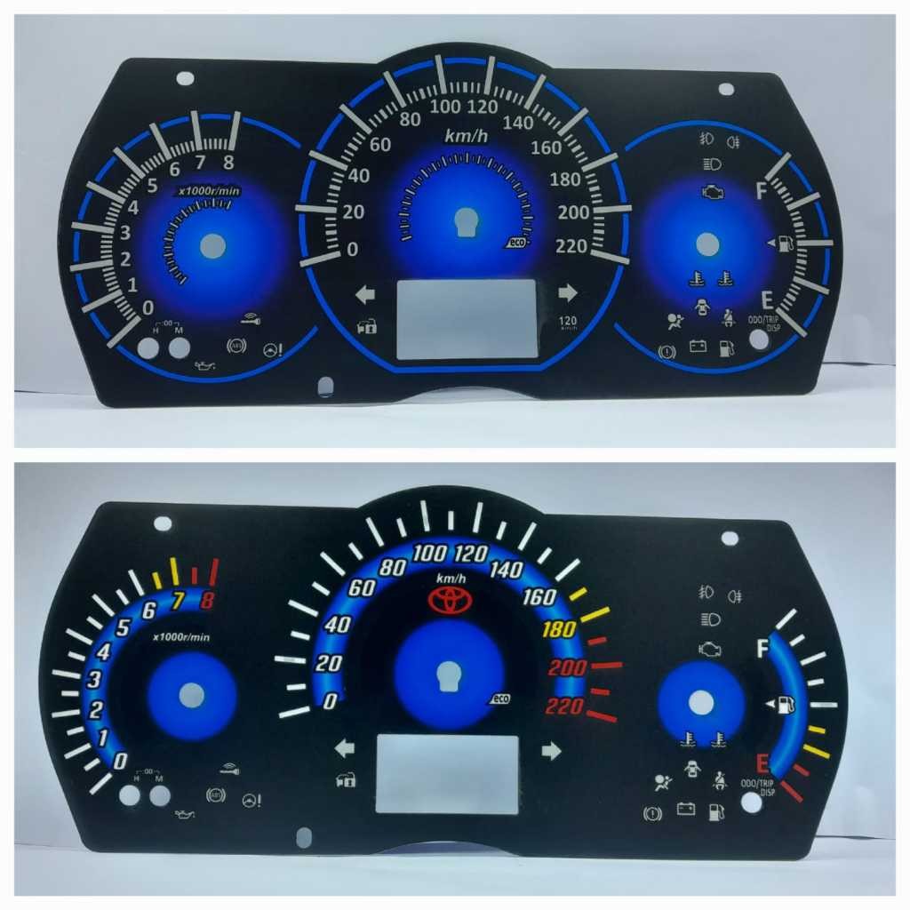 Papan Speedometer Vios Gen 3 Toyota Yaris 2013-2017 Variasi custom
