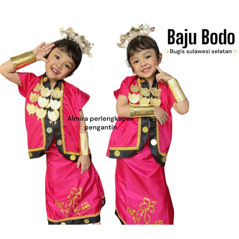 PROMO TEBUS MURAH Baju adat anak/ baju adat bodo bugis