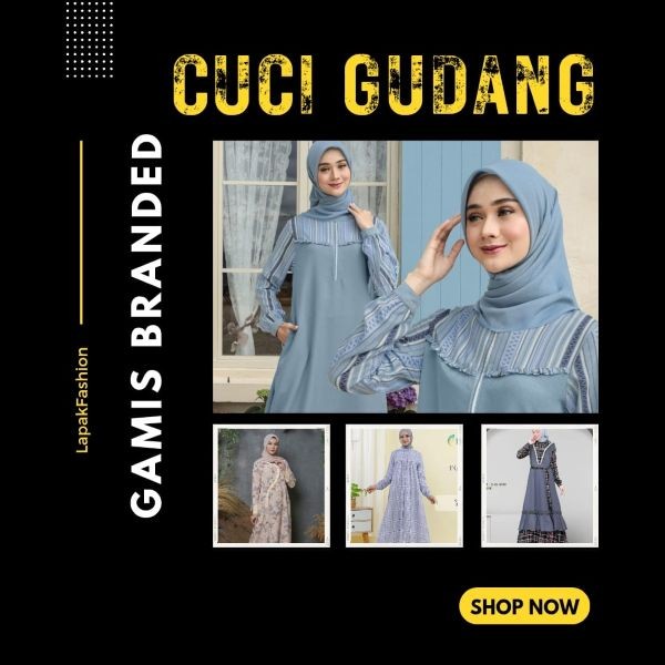 Cuci Gudang Tunik dan Gamis branded Ethica & Seply