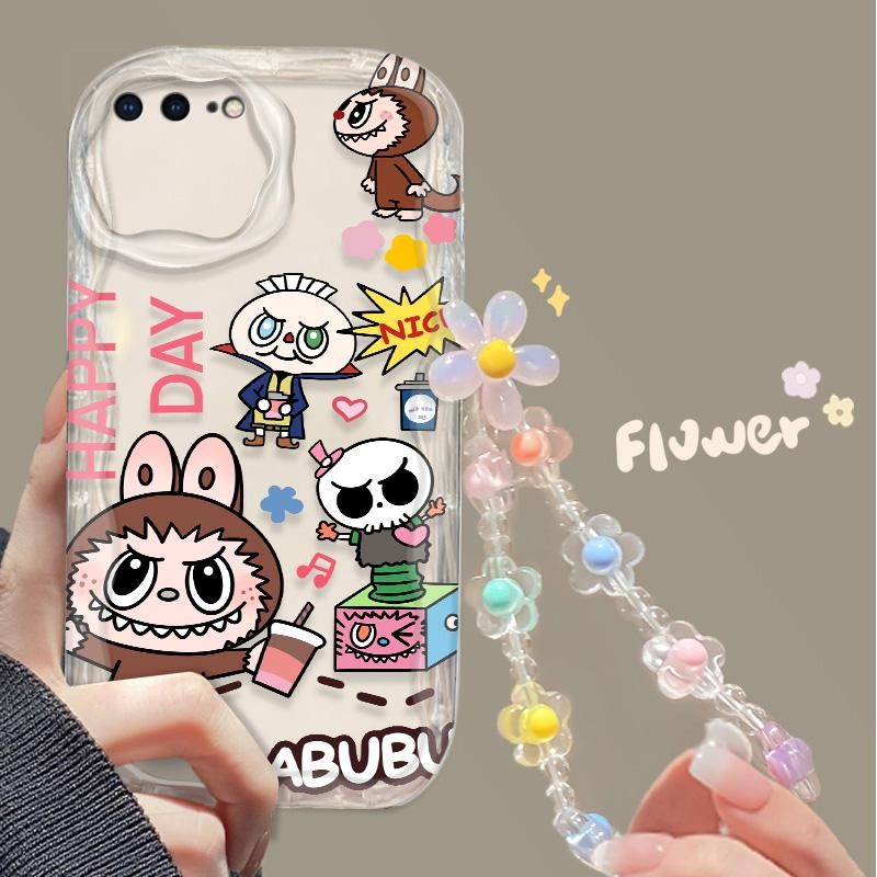 Casing Compatible For iPhone 7 8 PLUS Transparan Lucu dan sederhana Cover iPhone X XS MAX XR Penutup