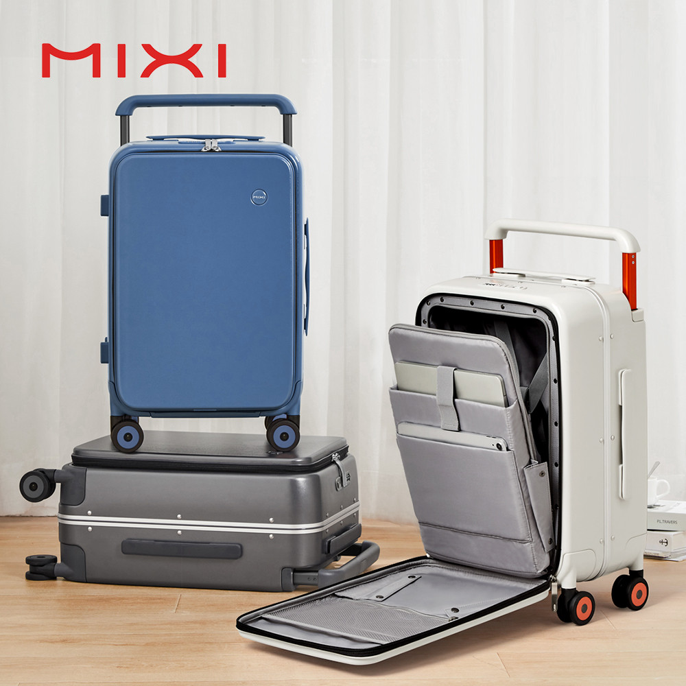 Mixi New Design Wide Handle Suitcase Men Carry-On Luggage Women Travel Trolley Case 20 Inch Cabin PC