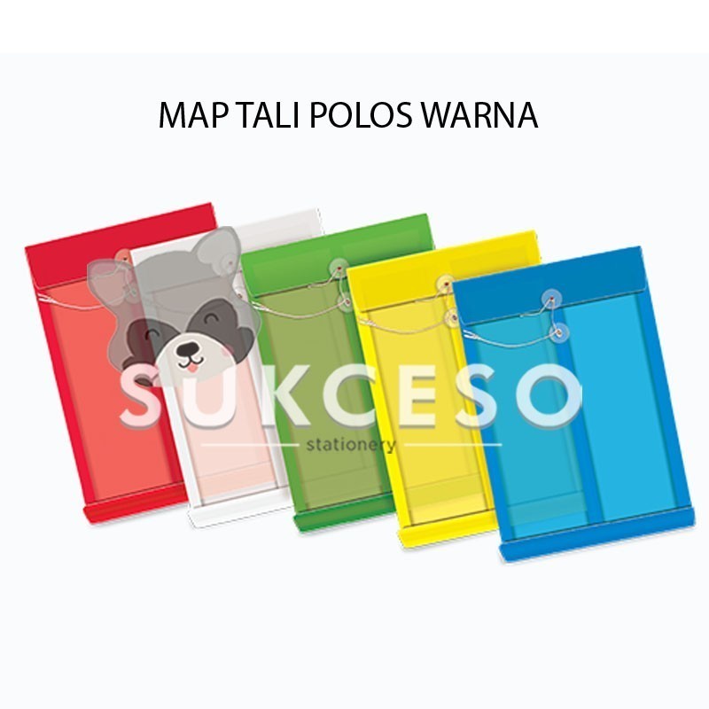 

Jenia Map Tali Folio F4 Polos Warna PER PAK ISI 12 PCS