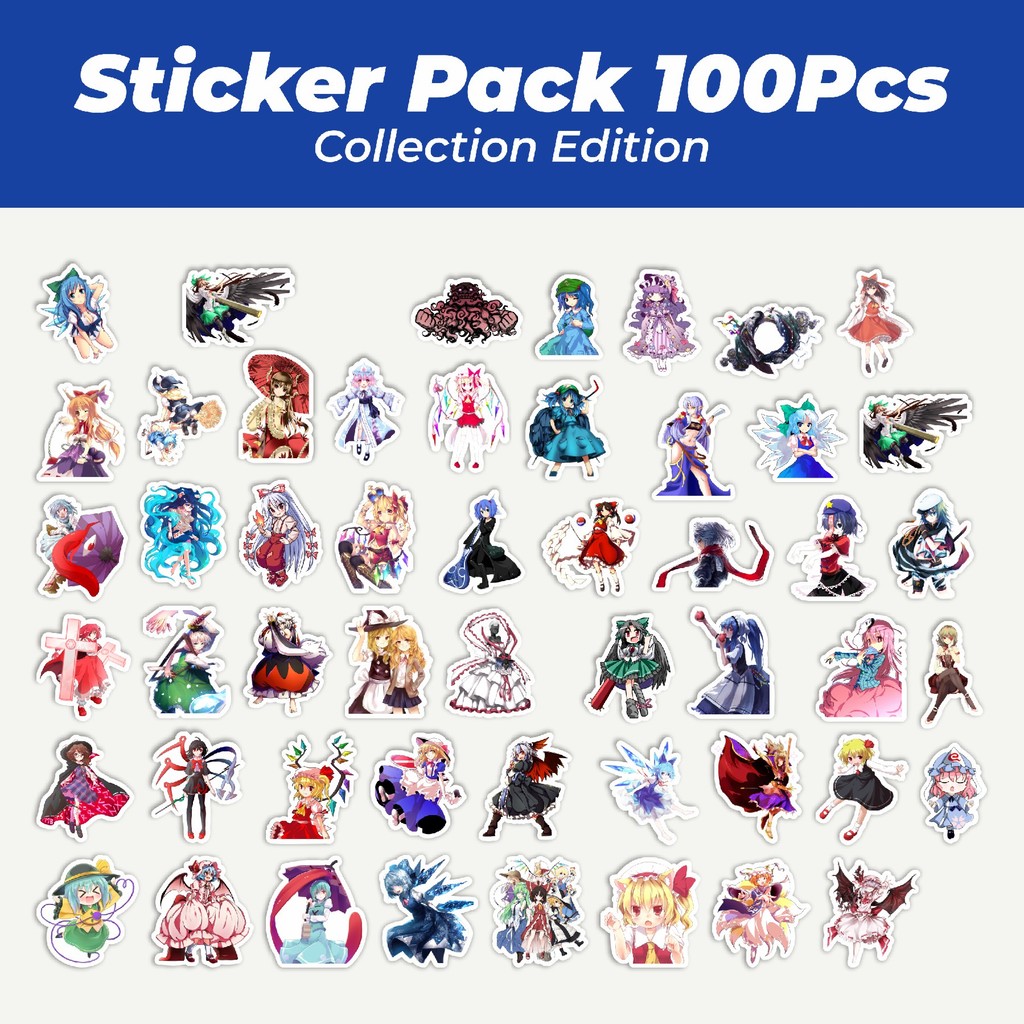

Hot Stiker Game Series Touhou Project Karakter Mix 8 Lucu Anti Air Stikers Berperekat Waterproof Sticker Decal Buat Motor Helm Buku Journal Koper Casing HP Laptop Botol Minum