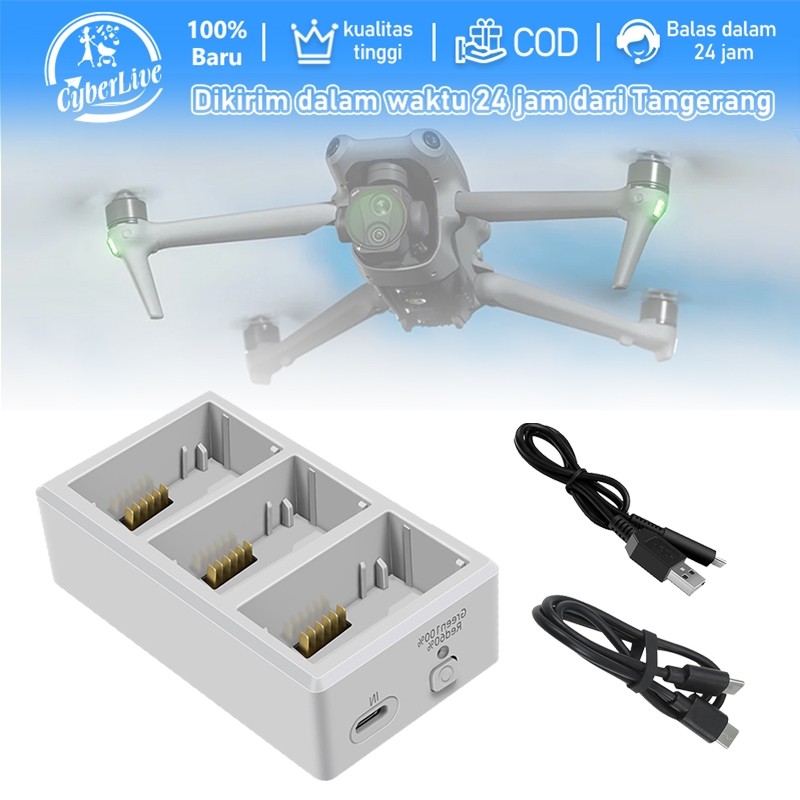 Battery Charger Hub 3 Baterai Charger For DJI Mini 3 Pro Mini 4 Pro