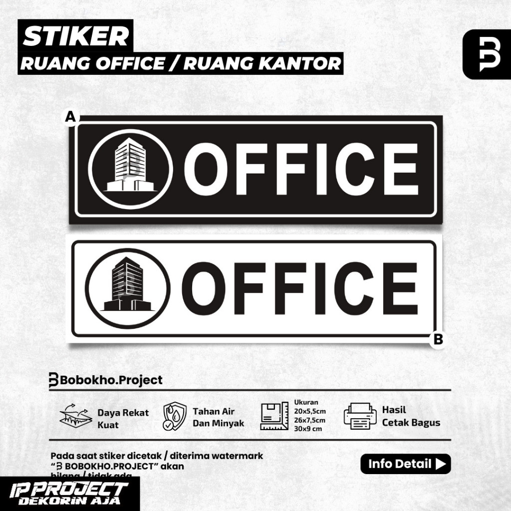 

Stiker Office / Sign sticker office / Stiker ruang kantor / Stiker kantor / Stiker kantoran