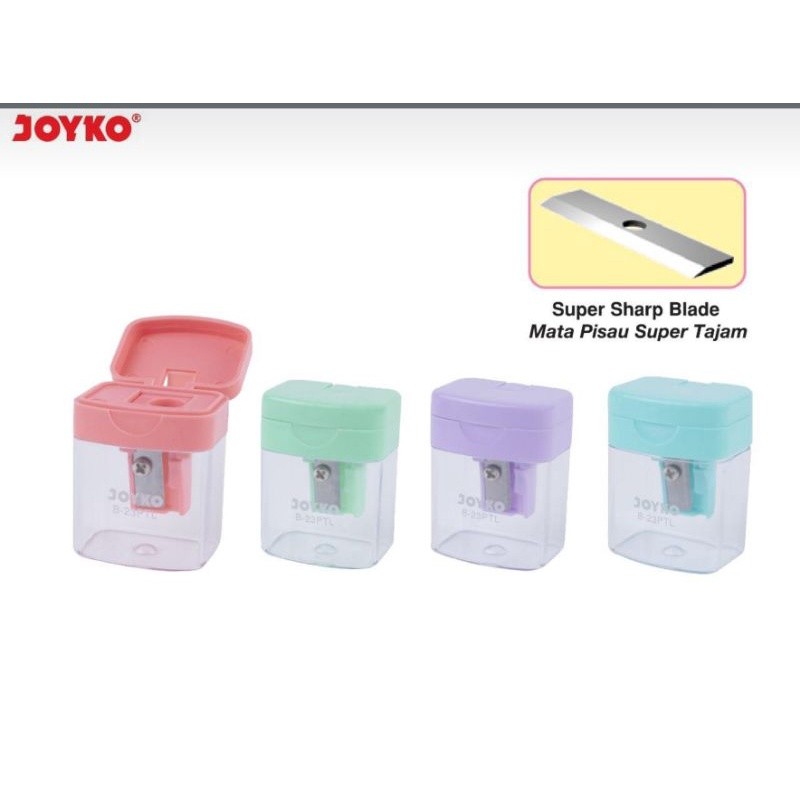 

(1pc) Sharpener Rautan Serutan Joyko B-23 TONG SAMPAH 1 LUBANG