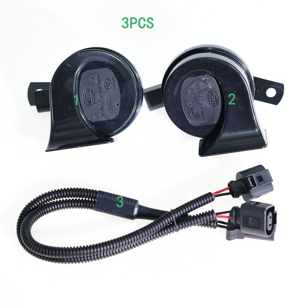 Haila Snail Horn Horn Wire harness Super Loud Waterproof High and Low Bass Suitable For VW, Audi, Sk