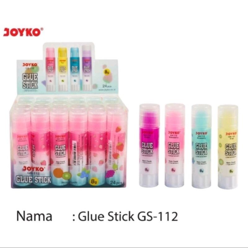 

Lem Stik/Glue Stick Joyko Gs-112/8grm ( 1pak/24pcs )