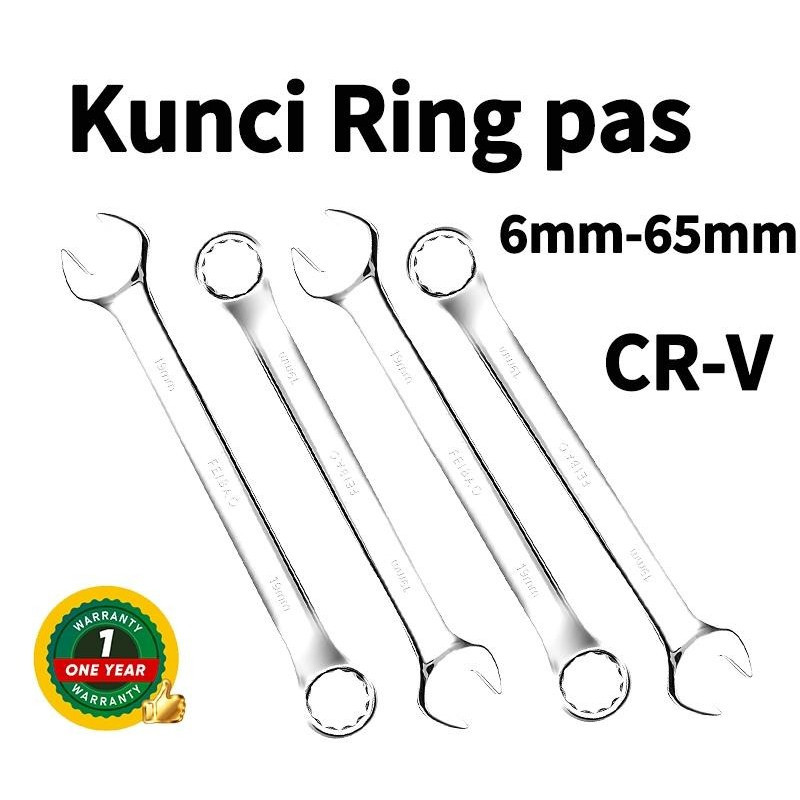 Kunci Ring Pas FEIBAO, Alat Perkakas Profesional/F14-0063