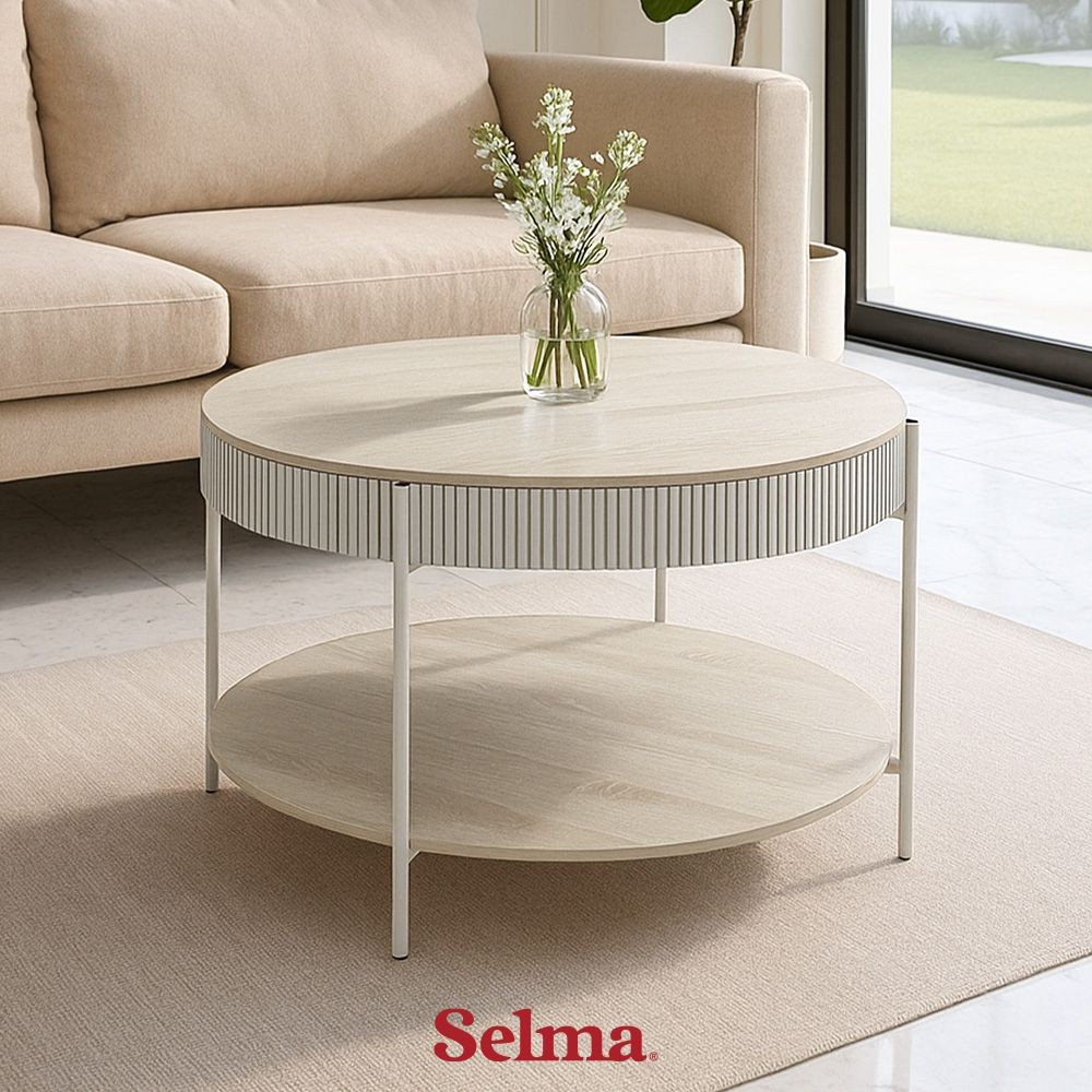 SELMA HELINA MEJA TAMU - COKELAT TAUPE