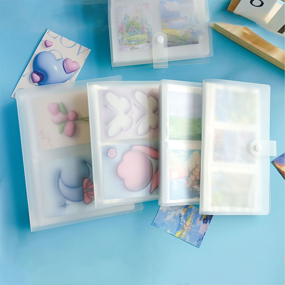 

Clear Photo Album Kpop Photocard Holder Book Photocard Binder Card Protectors Collection Books Sleeve Pages Transparent Portable
