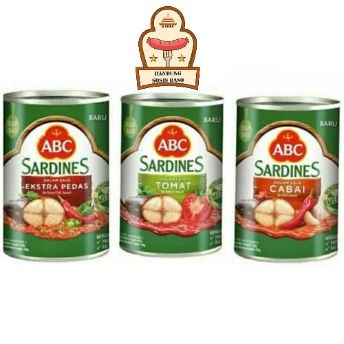 

Grosir Sarden ABC Kecil 155gr Kaleng - Bandung Sosis Baso | Sarden Saus Tomat & Pedas