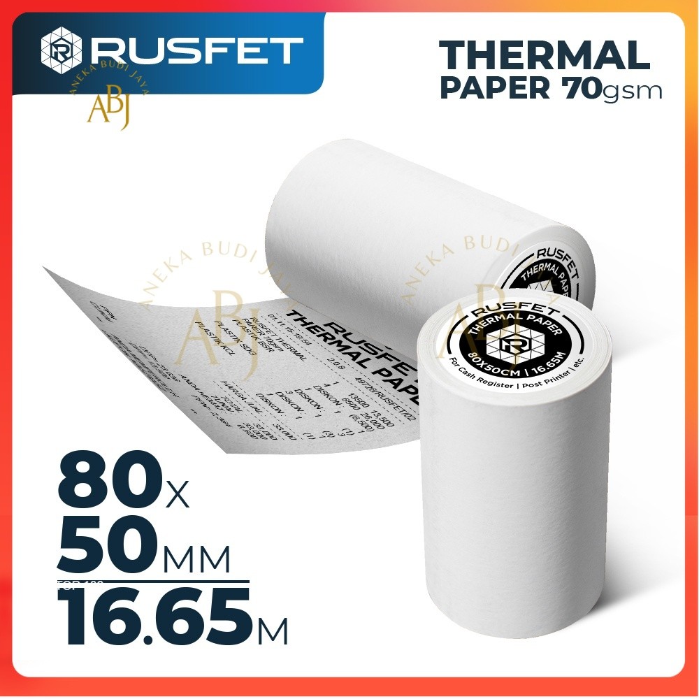 

Kertas Thermal Kasir Struk 80x50 / Kertas Struk Printer Thermal Roll -