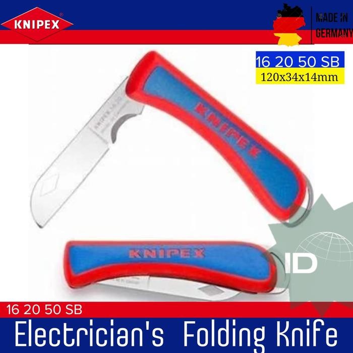 

Pisau Knipex Cutter 16 20 50 SB Knipex Folding Knife for Electrician