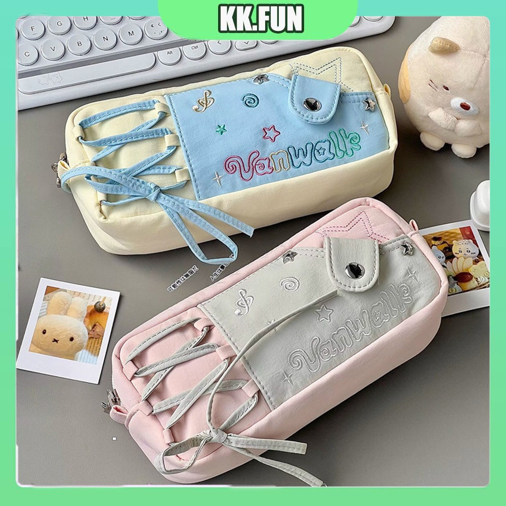 

Kotak Pena Bintang Yang Indah Kotak Pensil Lucu Dopamin Warna Kontras Alat Tulis Siswa Berkapasitas Besar Multi-fungsi Kotak Pensil