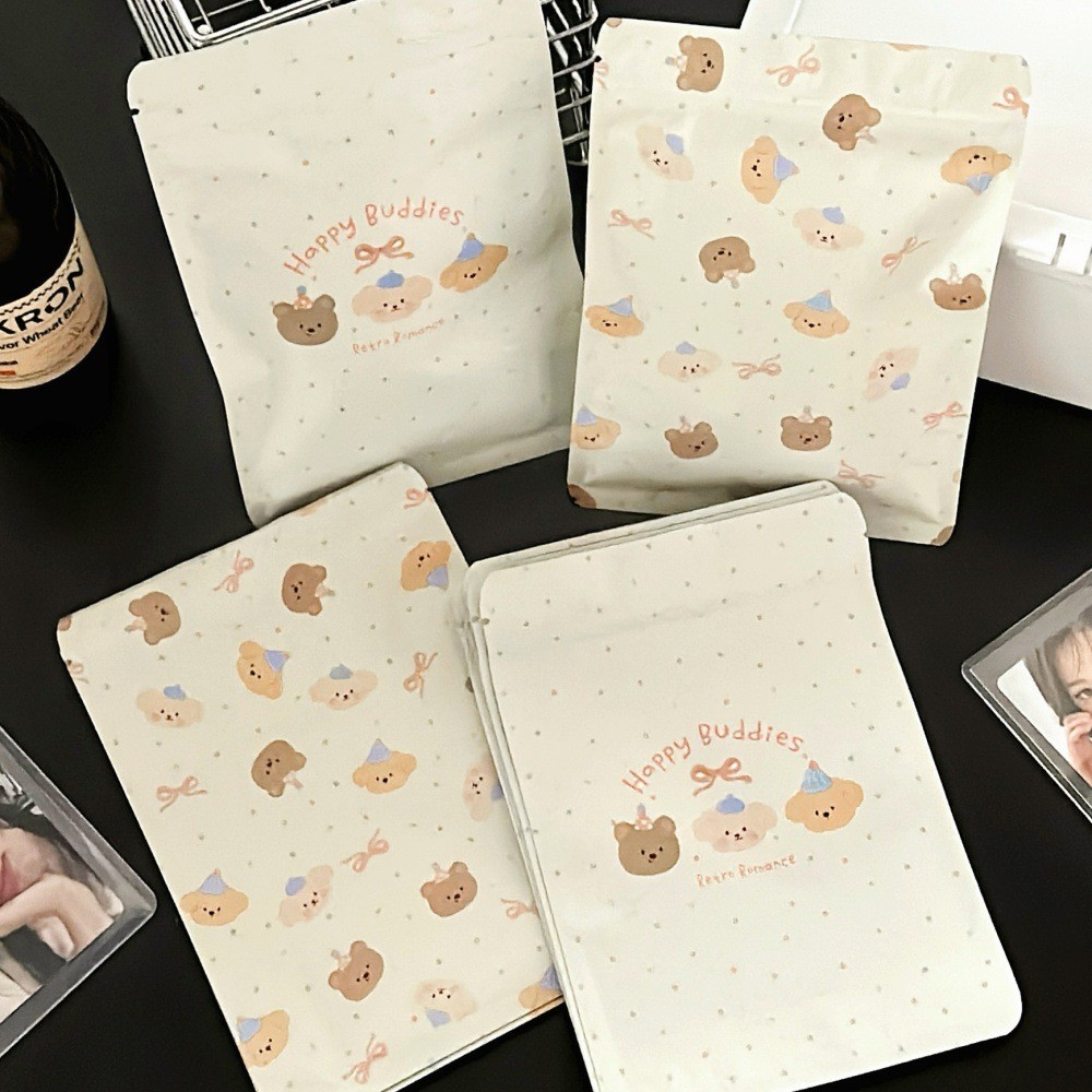 

20 Pcs Cute Bear Self sealing Bag Packaging Bag Holiday Gift Packaging Sealed Bag