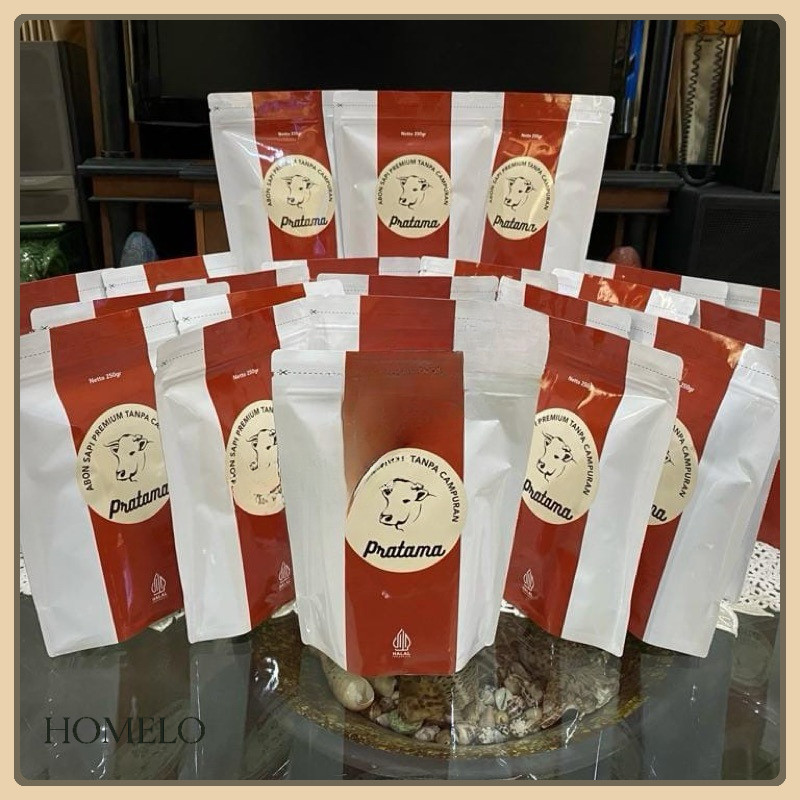 

(HOMELO) Abon Sapi Pratama Premium Halal 250gr Pedas