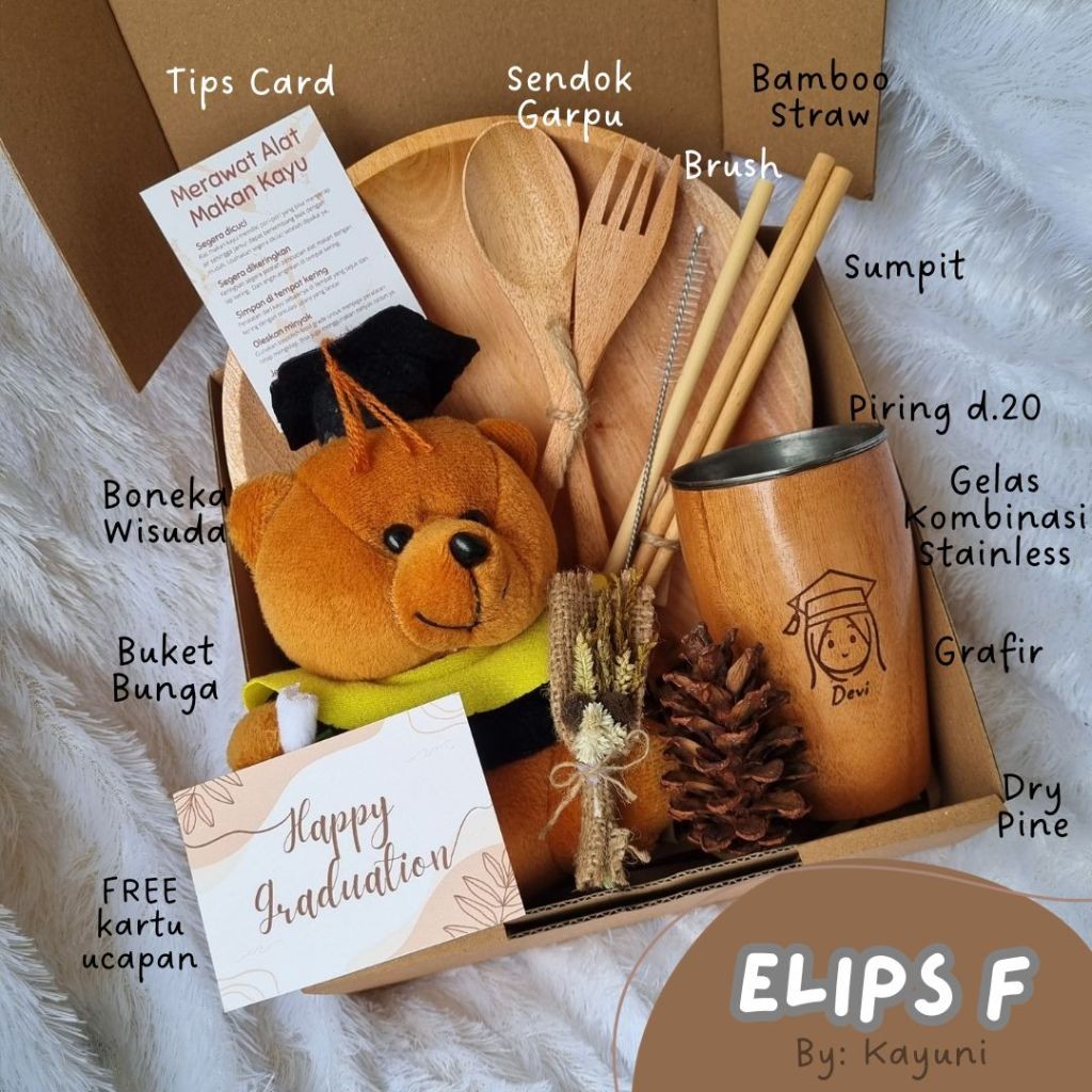 

ELIPS Hampers Set Wisuda GRAFIR / Graduation Gift Hadiah Kelulusan Hadiah Wisuda Hampers Kayu Estetik / Kado Kelulusan Kado Wisuda Hadiah Wisuda Hadiah Kelulusan Boneka Wisuda Hadiah Lulus Graduation Gift