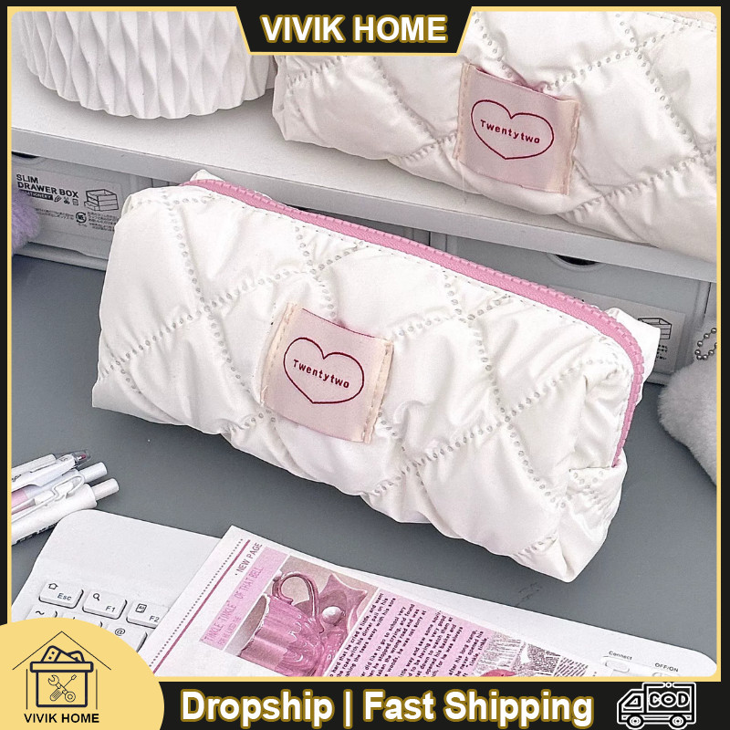 

Tempat Pouch Pillow Korea Kotak Pensil Tas Penyimpanan Berkapasitas Besar Kotak Pensil Siswa Yang Lucu