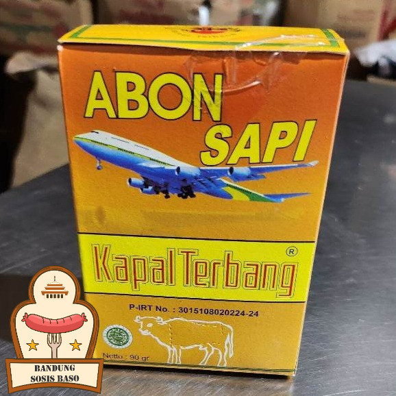 

Abon Sapi Kapal Terbang 90gr - Tekstur Lembut & Gurih Tanpa Serat Kasar