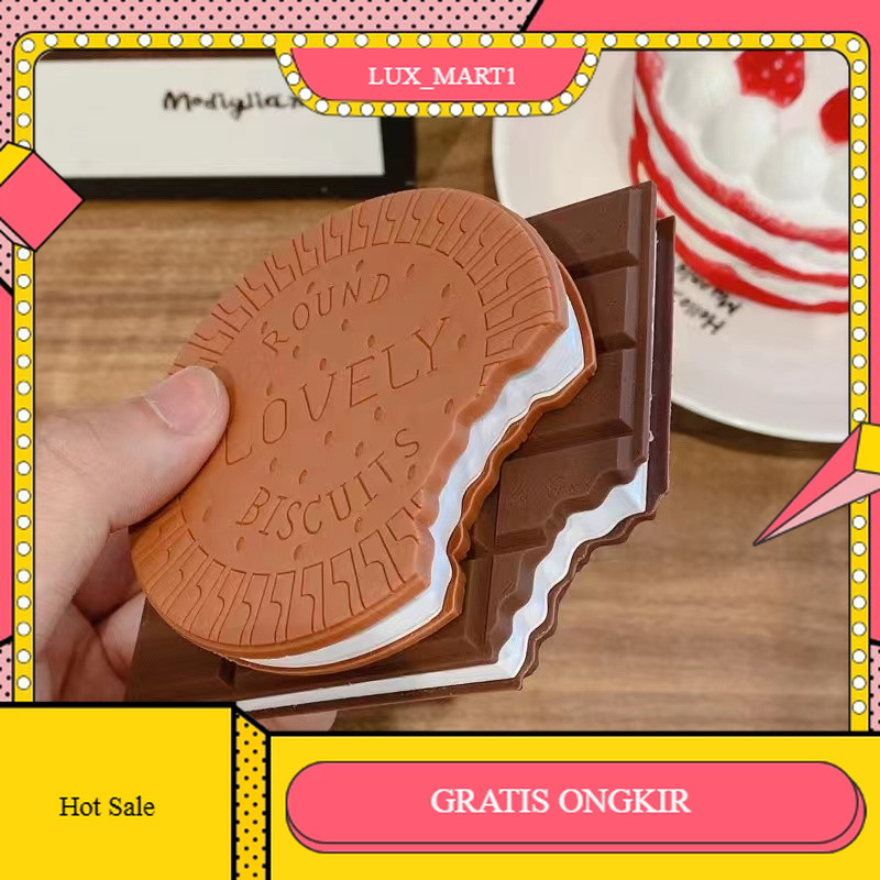 

【LUX_M1】FLASH SALE!! Notebook Mini Motif Lucu Biskuit Cokelat Isi 80 Lembar Buku Catatan