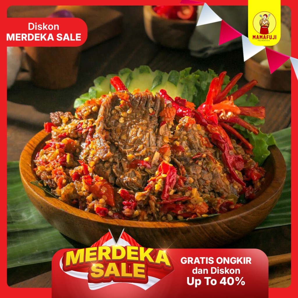 

[NEW PRODUCT] Mamafuji - Dendeng Lambok (Basah) 200gr / Dendeng Daging Sapi Khas Minang