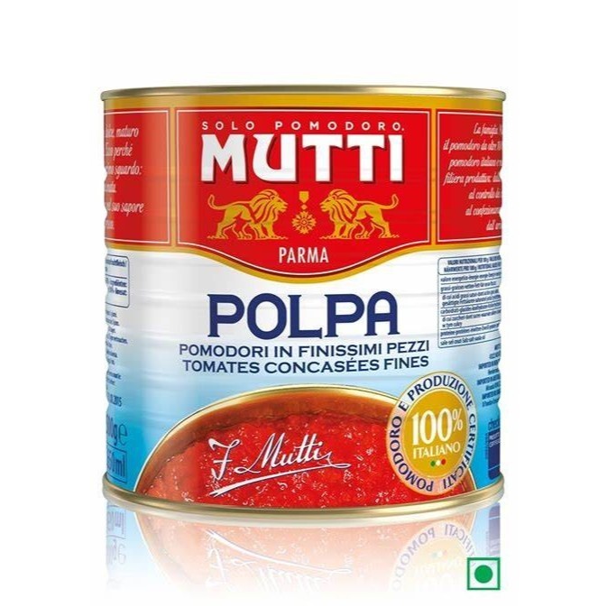 

New Tomato Chopped Mutti 400 Gram (pengganti Tomato Chopped Cirio)Premium