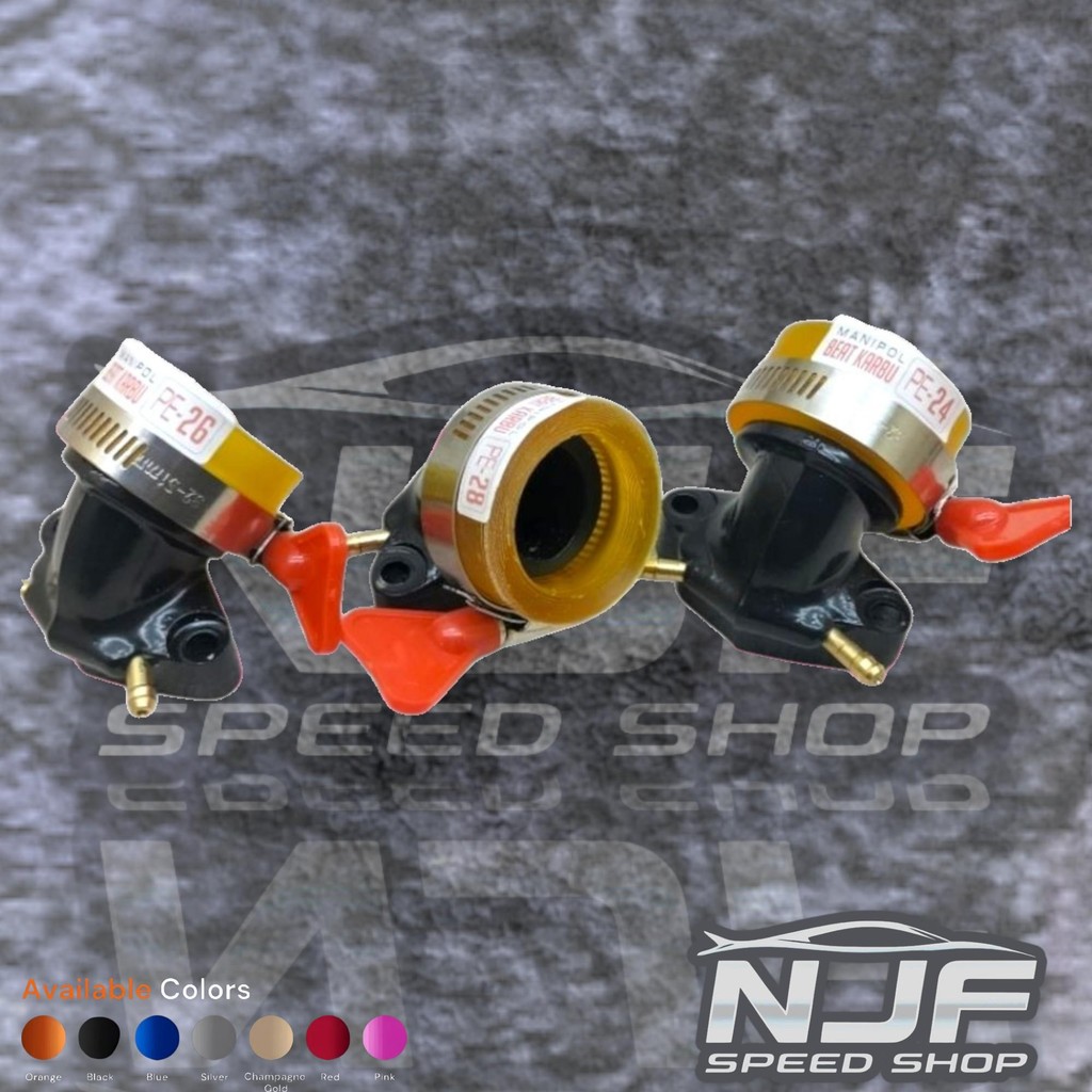 Manipol Beat Vario Karbu PE/PWK 24 26 28 Manipul Intake Beat Vario Karbu Alumunium