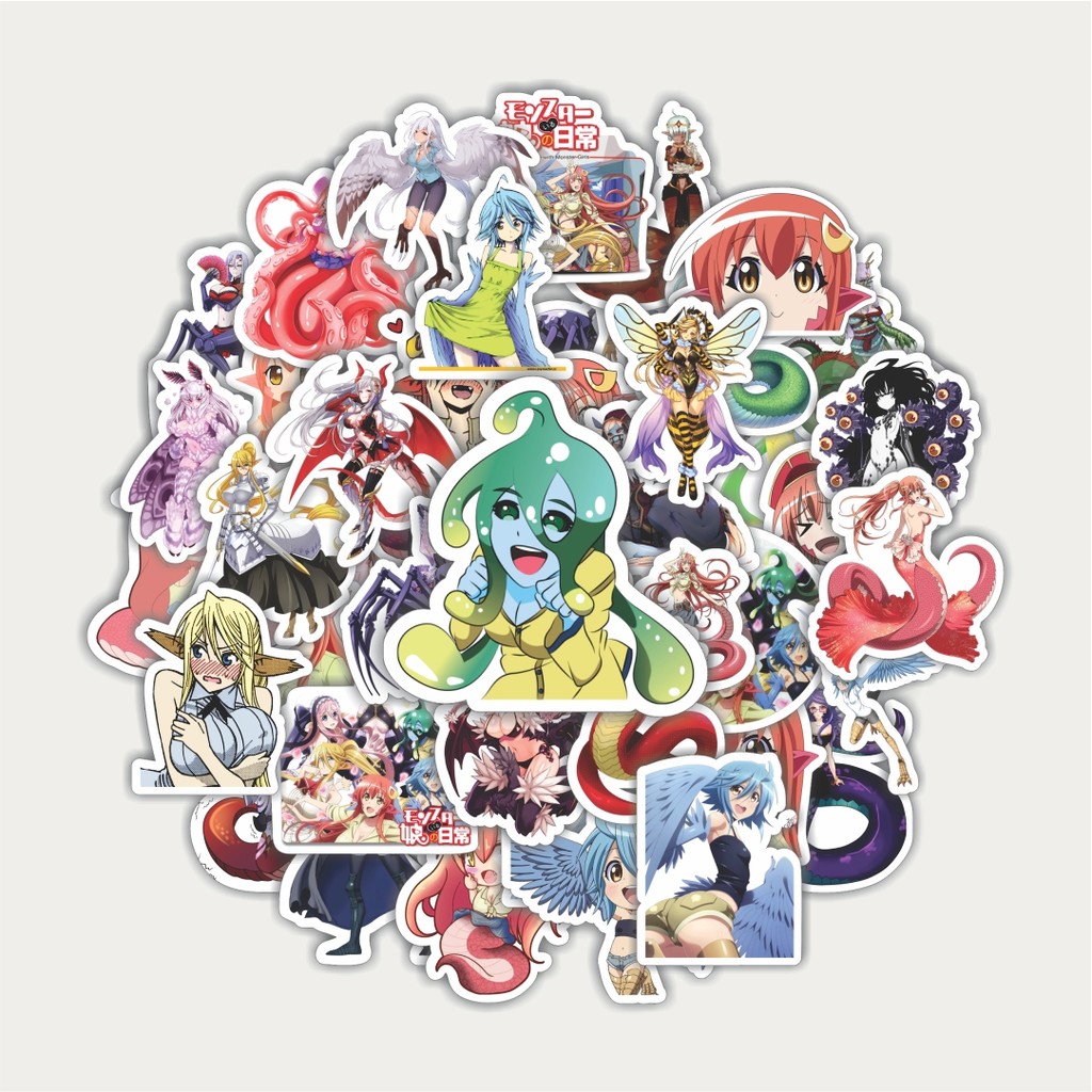 

Sticker Pack Stiker Anime Series Monster Musume Karakter V1 | Sticker TUMBLR | Stiker LAPTOP KOPER HELM