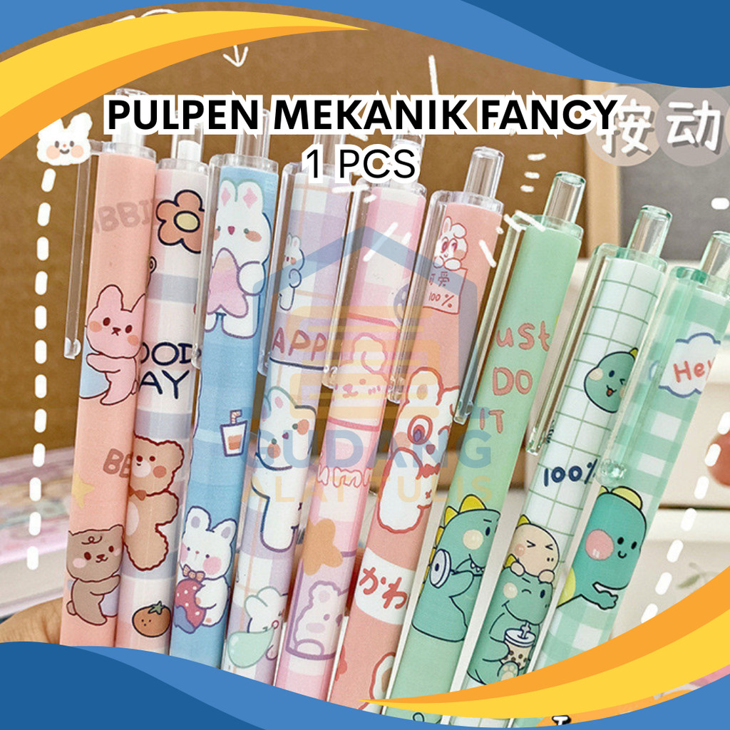 

PULPEN GEL | CETEK MEKANIK | MOTIF RANDOM KARAKTER FANCY SATUAN