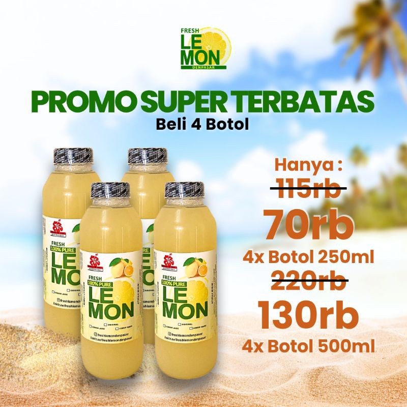 

PROMO TERBATAS - SARI LEMON MURNI - Fresh Lemon Denpasar