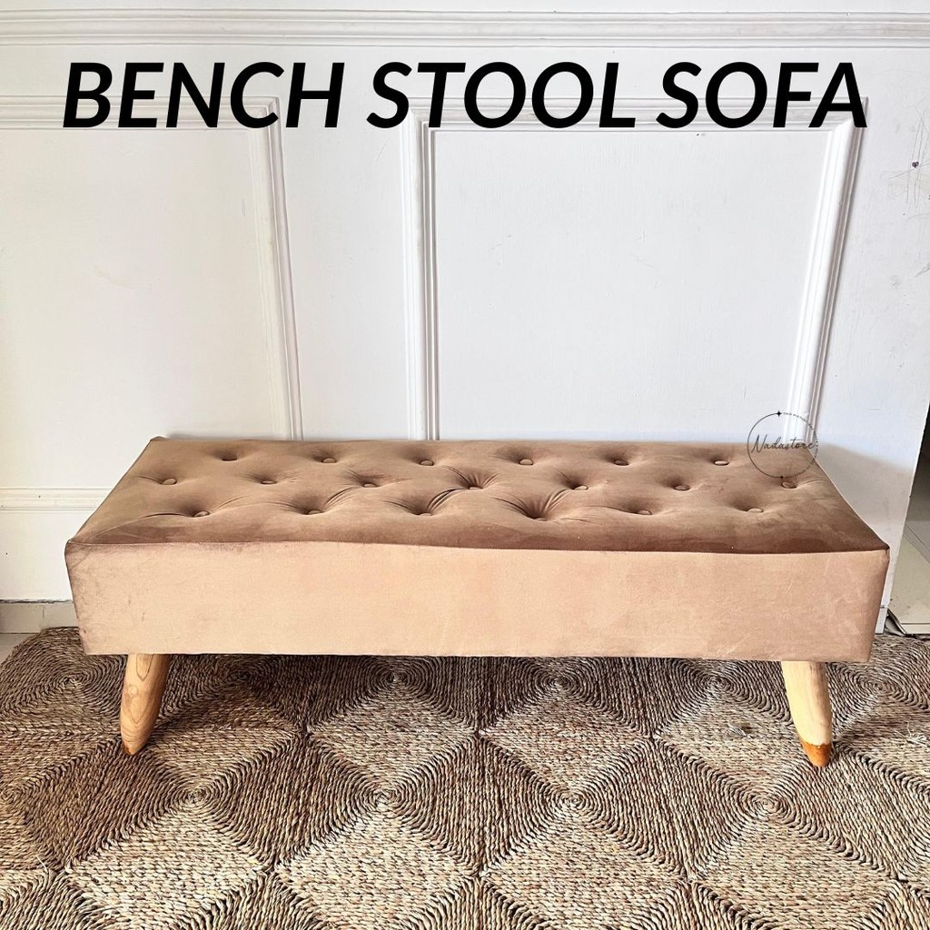 Stool Panjang Bench 120x40x45cm - Sofa Minimalis - Stool Panjang - Kursi - Sofa Murah
