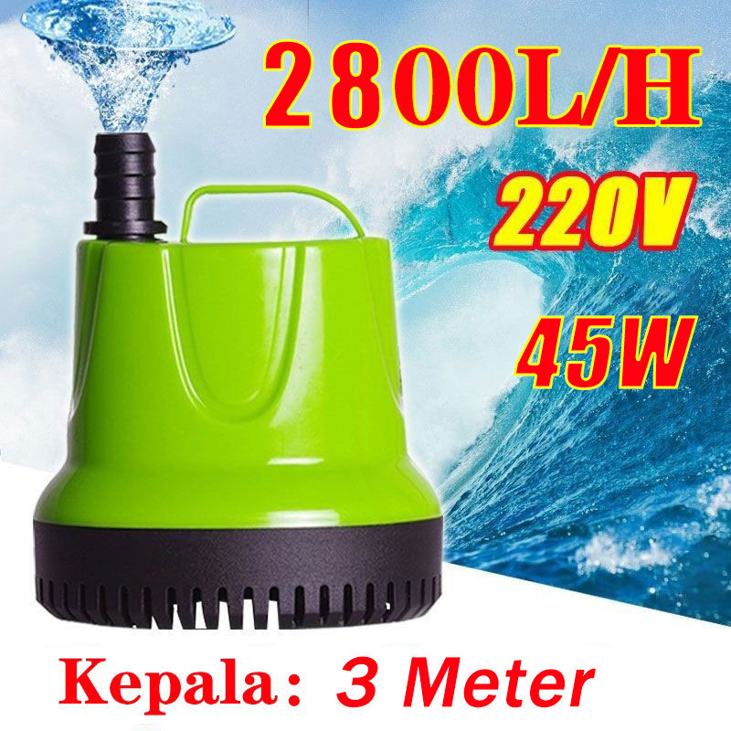 Pompa Celup Kolam Ikan Besar 800W - Pompa Air Tekanan Tinggi, Pembuangan Limbah Kuat & Sirkulasi Air