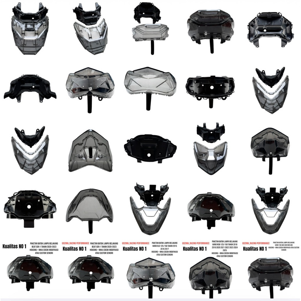 paket lampu batok belakang dan Mika lampu belakang motor matic Vario 125 vario 150 vario 160 beat ge