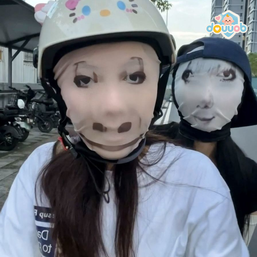 Topeng Lucu/Topeng Ugly Face Lucu/Masker Ekspresi Wajah Abstrak/Topeng Wajah/Unik & Kreatif