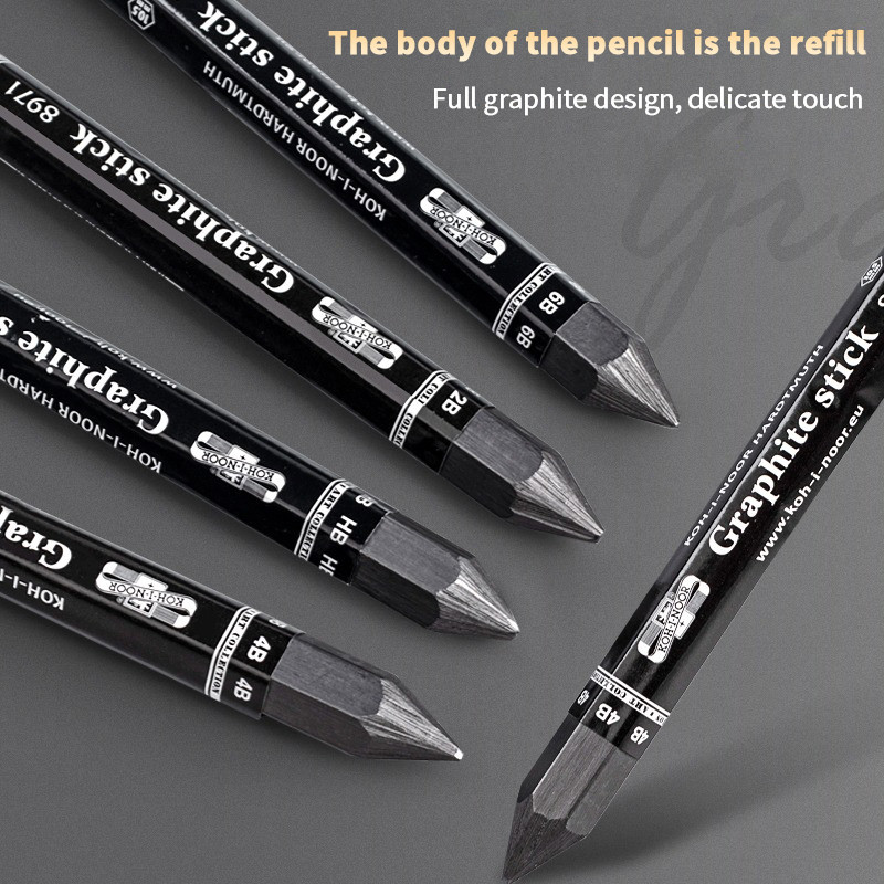 

HB/2B/4B/6B Sketch Charcoal Stick Black Woodless Graphite Stick Pencil Drawing Strips Art Student Sketch Painting Graphite Pen