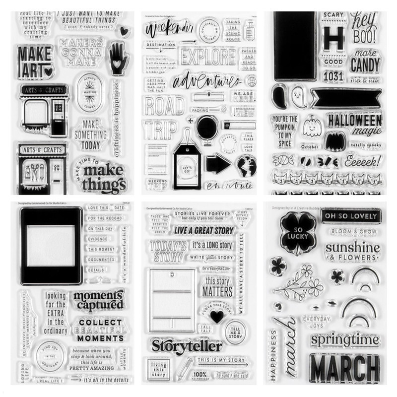 

English Clear Stamp For DIY Scrapbooking Card Making A6204