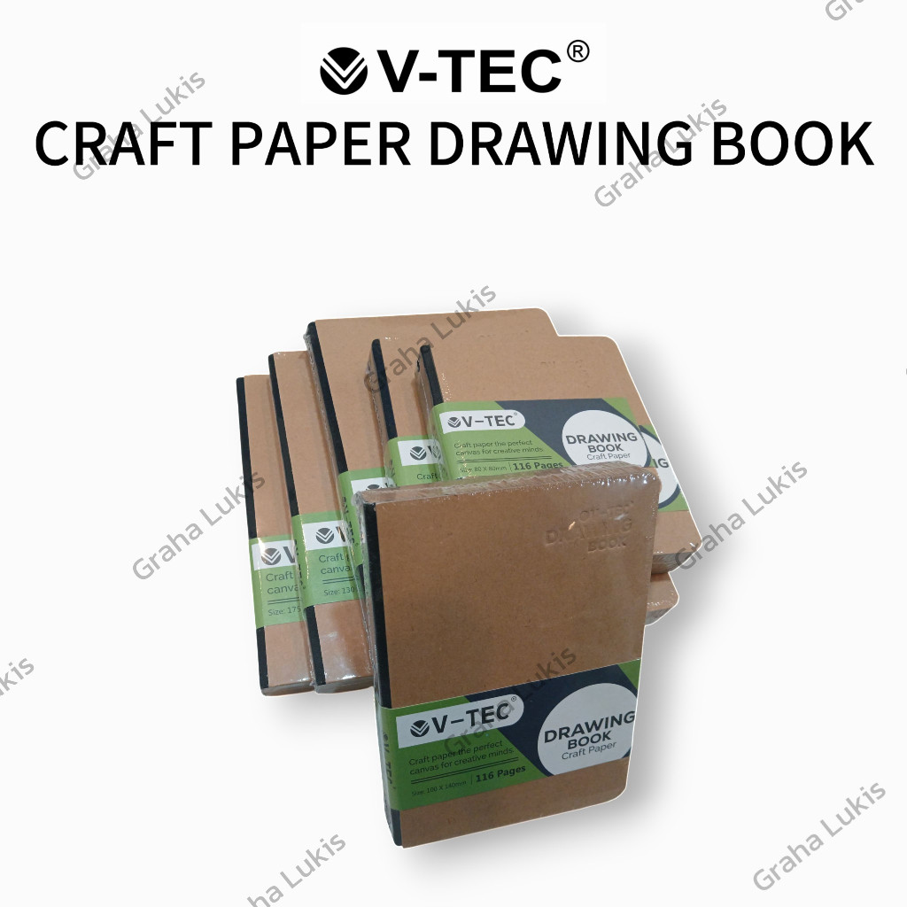 

V-TEC Drawing Book Craft Paper 200gsm 116pages