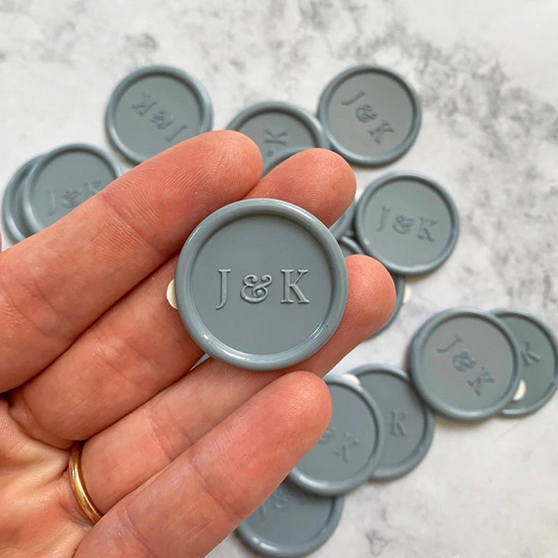 

Initial Custom Wax Seals Personalized Wax Seal Sticker Monogram Wax Seals Label Wedding Stamp Self-Adhesive Sealing Wax Stickers
