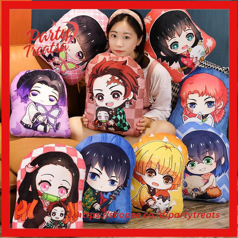 Demon Slayer Blade Japanese Anime Manga Plushies Pillow Cushion Kimetsu No Yaiba Tanjirou Nezuko Car
