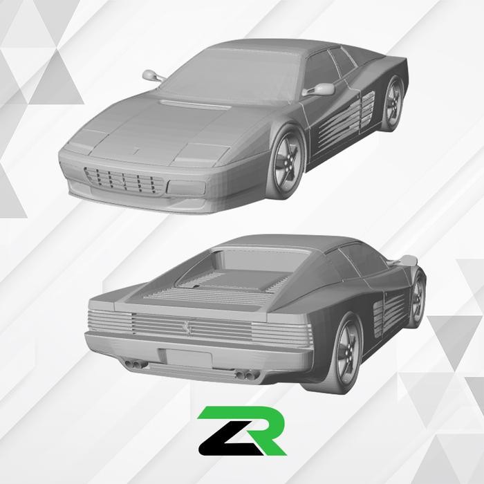 Diecast Ferrari Testarosa  Hot wheels Ferrari Testarosa Unpaint Resin