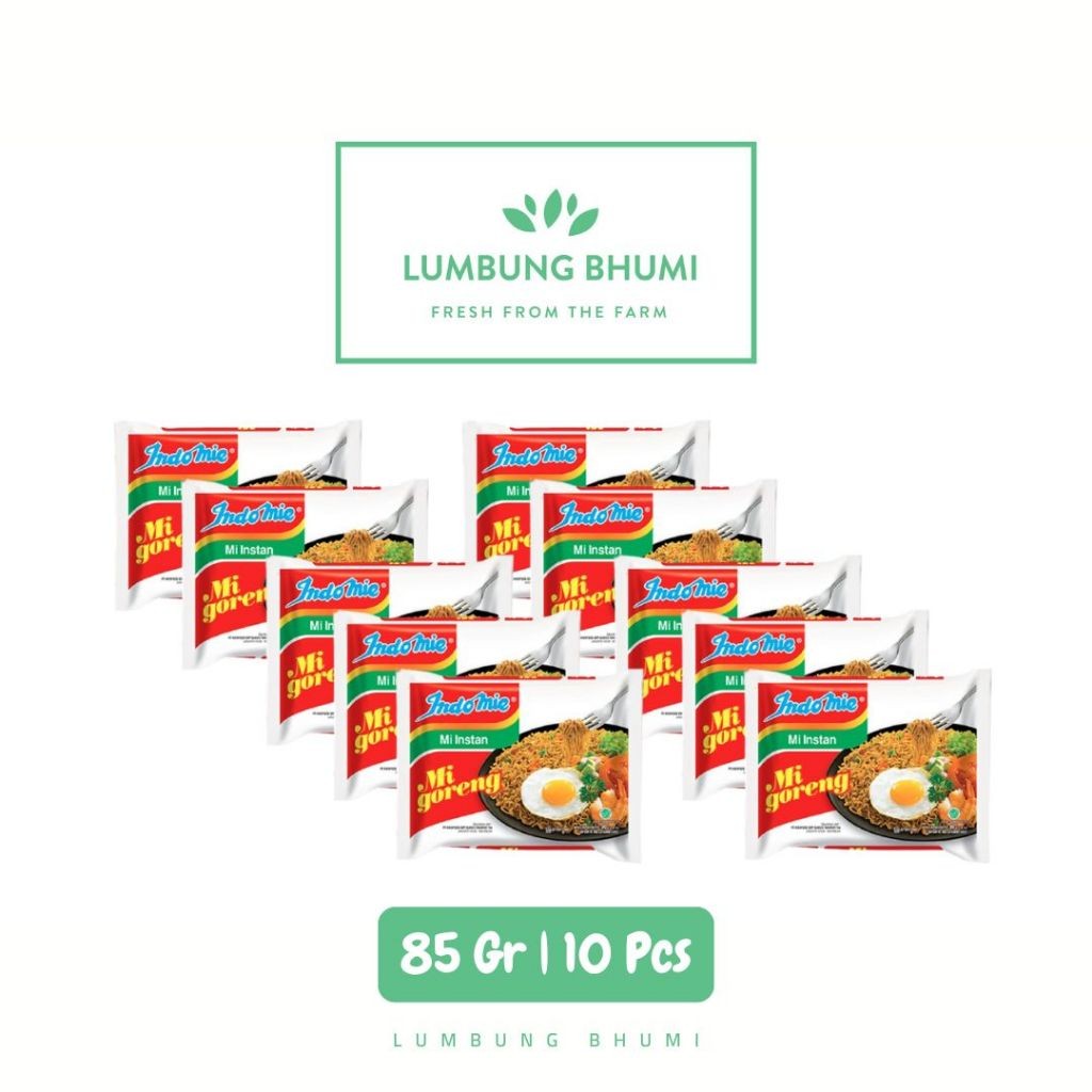 

INDOMIE Mi Goreng 85 Gr Grosir 10 Pcs - Lumbung Bhumi