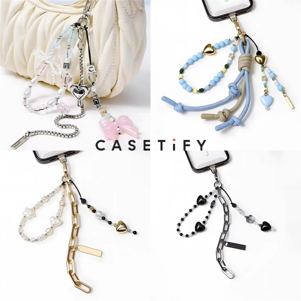 CASETiFY Lovely Charm Keychains Eries Universal for Mobile Phone Universal Pendant Tas Wanita Handba