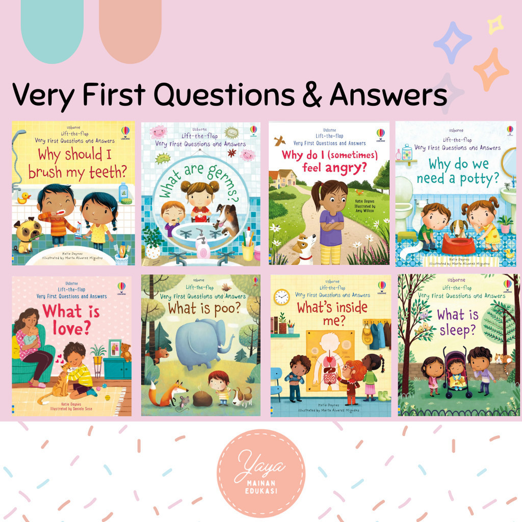 

Usborne Very First Questions and Answers Lift the Flap Books Boardbook