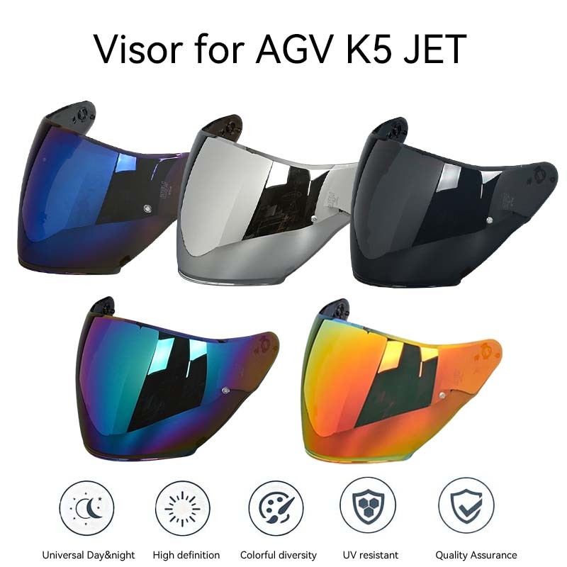 Helmet Visor for AGV K5 JET Helmet Shields UV Protection Windshield Sunshield Casco Moto Accessories