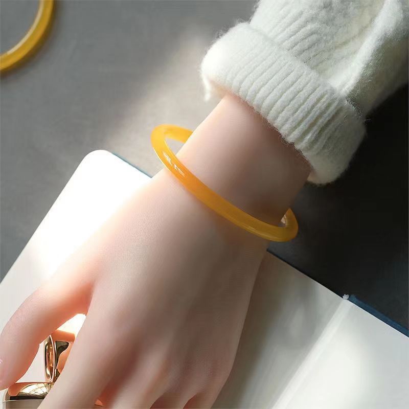 Gelang musim panas baru gelang jingle kuning lemon pacar cincin tanpa langkah antik langkah demi lan